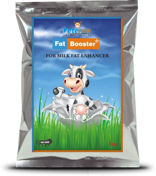 VETENEX Fat Booster Plus - Bypass Fat Energy, Rumen Fat & Milk Boost Powder Supplement for Cattle, Cows, Buffalo and Farm Animals - 1KG Pet Health Supplements