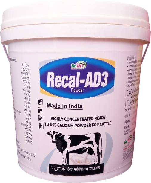 REFIT ANIMAL CARE Calcium Powder for Cattle, Cow, Goat, Sheep and Livestock Animals Pet Health Supplements