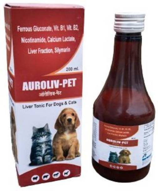 Aurous Auroliv-Pet-liver Tonic and growth promotor for Dog and cat (Pack Of 2) Pet Health Supplements