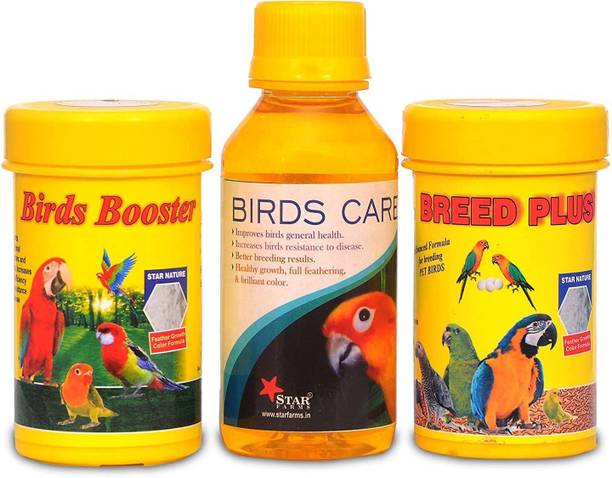 TUNAI StarFarms Breed Plus,Booster & Birds Care Health Supplements Pack of 3 Pet Health Supplements