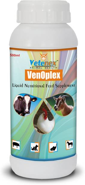 VETENEX VenOplex - Vitamin B Complex Liquid Supplement for Cattle,Poultry,Goat & Livestock Animals - 500 ML Pet Health Supplements