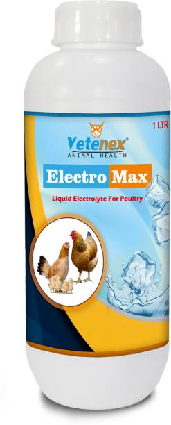 VETENEX Electro Max - Electrolytes for Poultry, Birds & Chicken - 1 LTR Pet Health Supplements