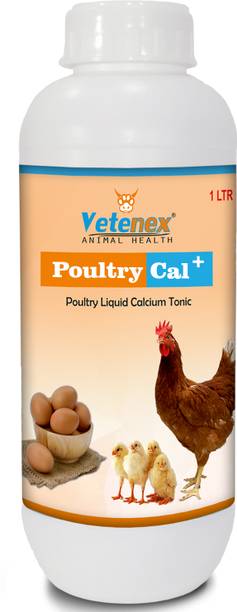 VETENEX Poultry Cal Plus - Calcium Supplement for Poultry - 1 LTR Pet Health Supplements