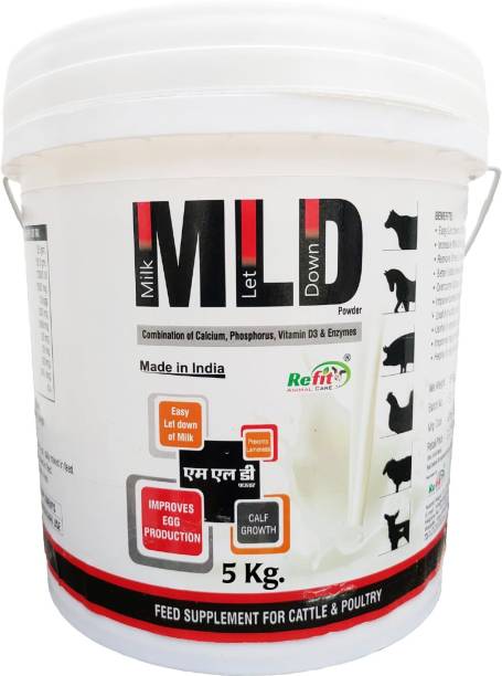 REFIT ANIMAL CARE Mineral Feed Supplement for Cow, Cattle and Farm Animals to Easy Let Down Milk Pet Health Supplements
