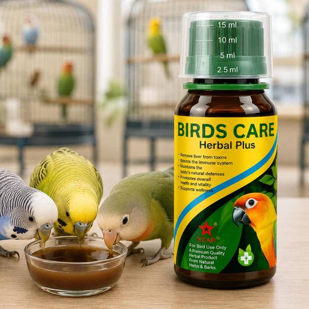 FinyPetz Herbal Plus 60ml Bird Supplement | Immune Support for Pet Birds | Pack of 1 Pet Health Supplements