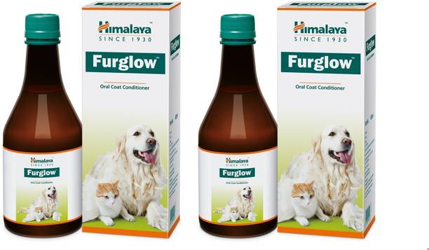 Himalaya Herbals Furglow Coat Enhancer – Pet Supplement for Silky and Shiny Fur Pack of 2 Pet Health Supplements