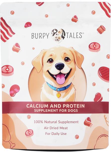Burpy Tales Calcium and Protein Supplement for Dogs, Bone and Joint Support, 225gm Pet Health Supplements