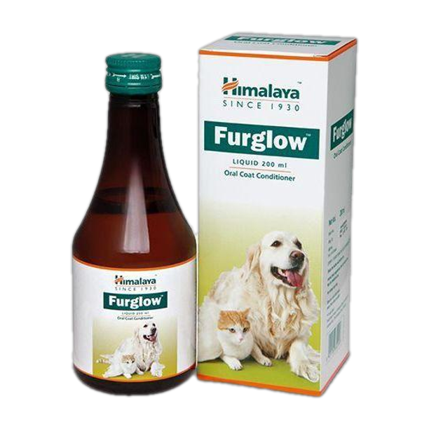 HIMALAYA Furglow (Skin & Coat Tonic) Liquid for Dogs & Cats I Omega Fatty Acid Supplement Pet Health Supplements