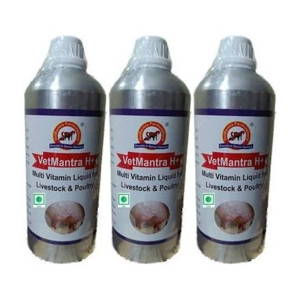 VetMantra VITAMIN H ALLUMINIUM PACK, MULTIVITAMIN FOR COW, BUFFALO AND OTHER PETS Pet Health Supplements