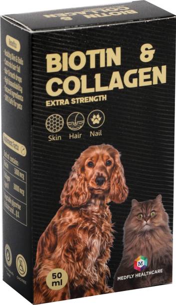 Medfly Biotin & Collagen supplement for advanced Hair Nutrition & Strength Pet Health Supplements