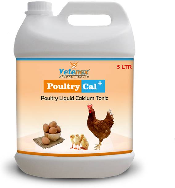 VETENEX Poultry Cal Plus - Calcium Supplement for Poultry - 5 LTR Pet Health Supplements