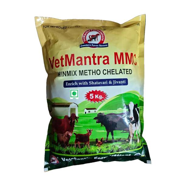 VetMantra MMC 5 Kg, Mineral mixture for cow, buffalo, sheep, goat Pet Health Sup