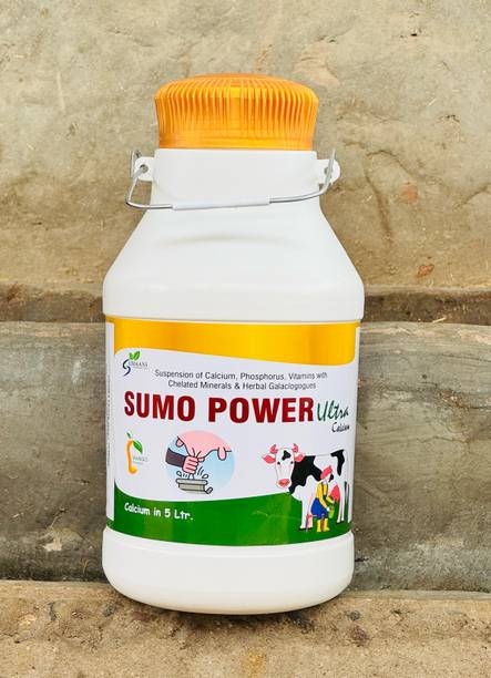 total growth Sumo Power Ultra Calcium for Buffalo, Cow increase Milk Production, Fat In Milk Pet Health Supplements
