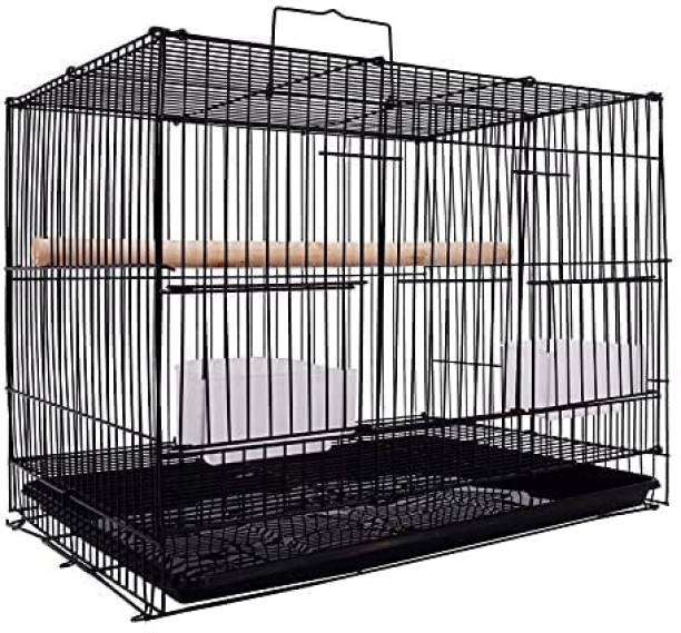 Animaux 15INCH BLACK IMPORTED CAGE FOR LOVE BIRDS FINCHES &RABBIT Bird House
