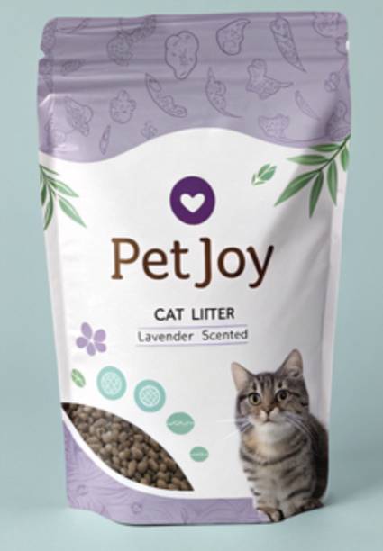PetJoy Smart Clump Cat Litter Inside | Pet Friendly Lavender Essential Oils Pet Litter Tray Refill