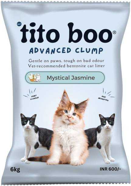 Tito Boo Advanced Clump Smart Bentonite -6kg Mystical Jasmine Scent Pet Litter Tray Refill