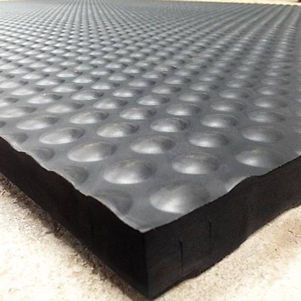mgntt COW MAT| Waterproof Black BPA Free With Raised Edges Cow, Hamster, Dog, Guinea Pig, Miniature Pig Pet Mat