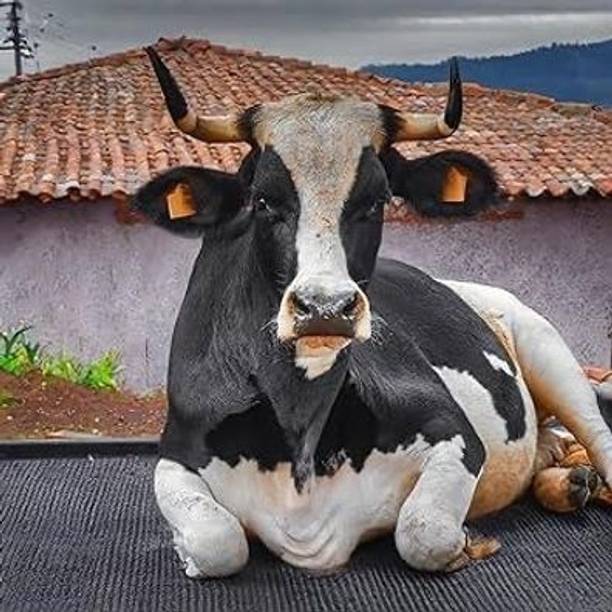 HAKEX Cow Mat, Mat for Cow, Buffalo, Bull, Horse, Rubber Mat for All Animal XL SIZE Cow Pet Mat