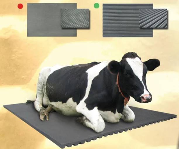 Krylon COW MAT| Waterproof Black BPA Free With Raised Edges Cow, Hamster, Dog, Guinea Pig, Miniature Pig Pet Mat