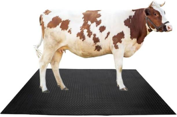 HAKEX A35Black Cow Mat For all animals, BPA Free, Easy Clean And Waterproof Size 8*5 | Cow, Hamster Pet Mat