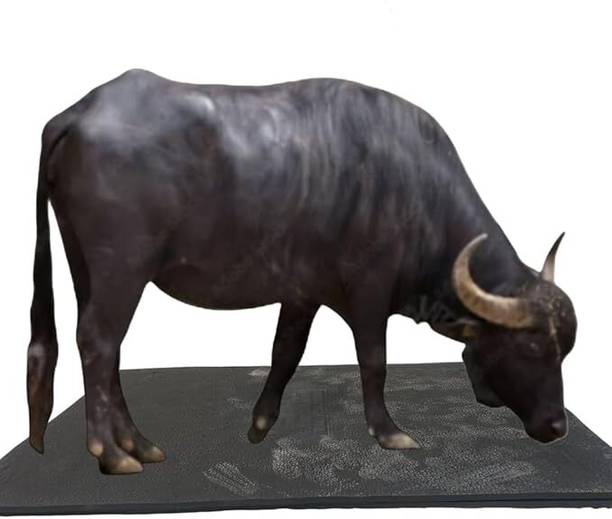 GULJARIMAL Cow Long Lasting MAT Easy Clean | Black ( Pack of 1 ) Cow Pet Mat