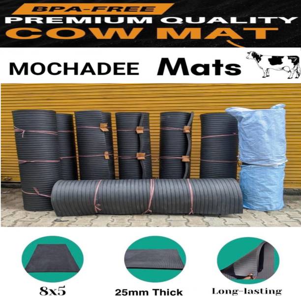 Mochadee Mat For Cow,BPA Free,Easy Clean And Waterproof,Anti Slip Cow Pet Mat BLACK 532 Cow Pet Mat