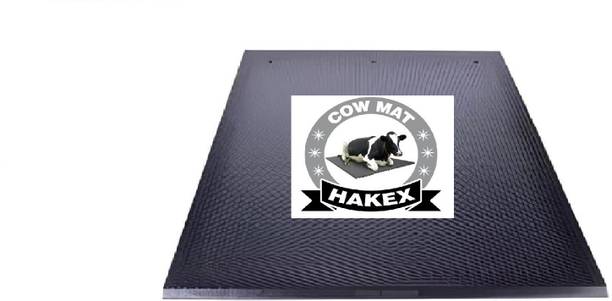 HAKEX Cow Mat, Mat for Cow, Buffalo, Bull,,Horse, Rubber Mat for All Animal( black) Cow Pet Mat