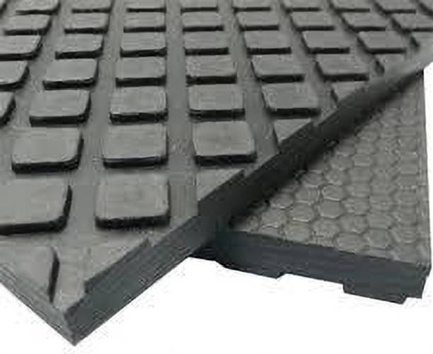 Noroix Waterproof Black Cowmat With Raised Edges Long Lasting Cow, Dog, Guinea Pig, Hamster, Miniature Pig Pet Mat