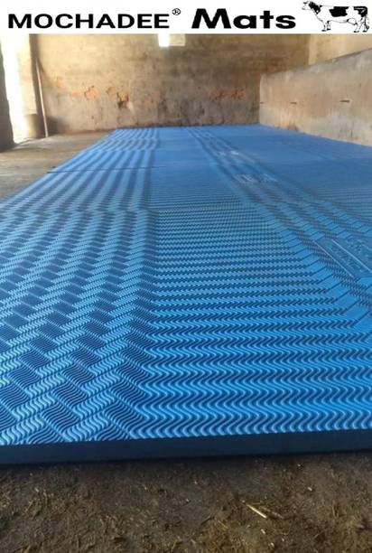 Mochadee Mat For Cow,BPA Free,Easy Clean And Waterproof,Anti Slip Cow Pet Mat BlUE 576 Cow Pet Mat