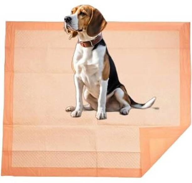 Sanmax Dog Training Pads Leak-Proof, Quick to Dry Design, 60x45cm Pack of 50(Orange) Disposable Dog & Cat Diapers