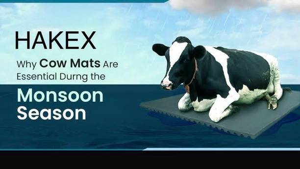 HAKEX COW MAT-Waterproof Rubber(Mat 8*5 Feet)BPA Free For Horse-U Cow, Dog, Hamster, Guinea Pig, Miniature Pig Pet Mat