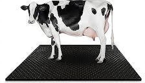 chirag Mat For Animal |Rubber | Black ( Pack of 1 ) Cow Pet Mat