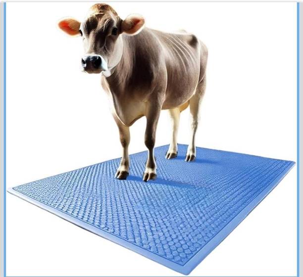 GINTI Heavy Rubber Cow Mat for Buffalo Shed Dairy Farm and Animal Comforts(Blue) Cat, Cow, Dog, Guinea Pig, Hamster, Miniature Pig, Rabbit, Tortoise Pet Mat