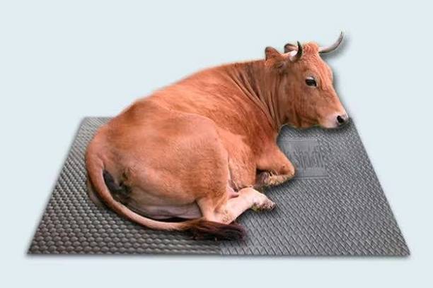 HAKEX Cow Mat, Mat for Cow, Buffalo, Bull,Horse, Rubber Mat for All Animal ( black) Cow, Dog Pet Mat
