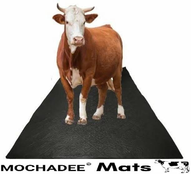 Mochadee Mat For Cow,BPA Free,Easy Clean And Waterproof,Anti Slip Cow Pet Mat BLACK 738 Cow Pet Mat