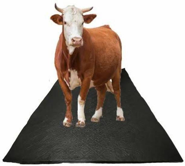 HAKEX A65Black Cow Mat For all animals, BPA Free, Easy Clean And Waterproof Size 8*5 | Cow, Hamster Pet Mat