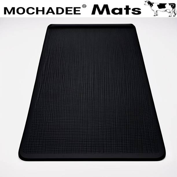 Mochadee Mat For Cow,BPA Free,Easy Clean And Waterproof,Anti Slip Cow Pet Mat BLACK 555 Cow Pet Mat