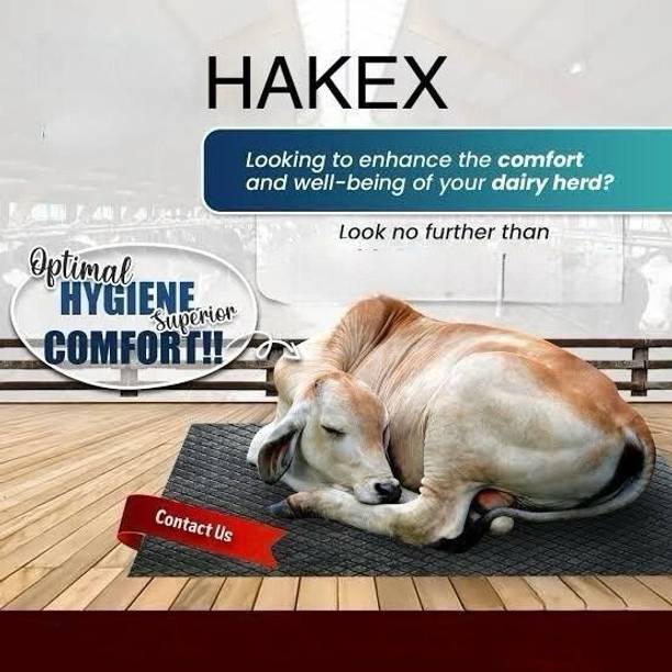 HAKEX Cow_Mat Waterproof Rubber Mat 8*5 Feet BPA Free For Horse| | Cow, Dog, Hamster, Guinea Pig, Miniature Pig Pet Mat