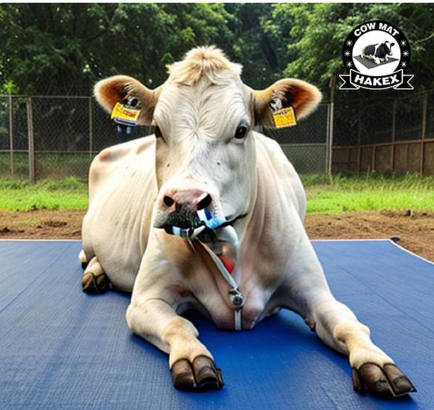 HAKEX BLACK MAT SIZE 8*5 FOR ALL PET ANIMALS | Cow Pet Mat