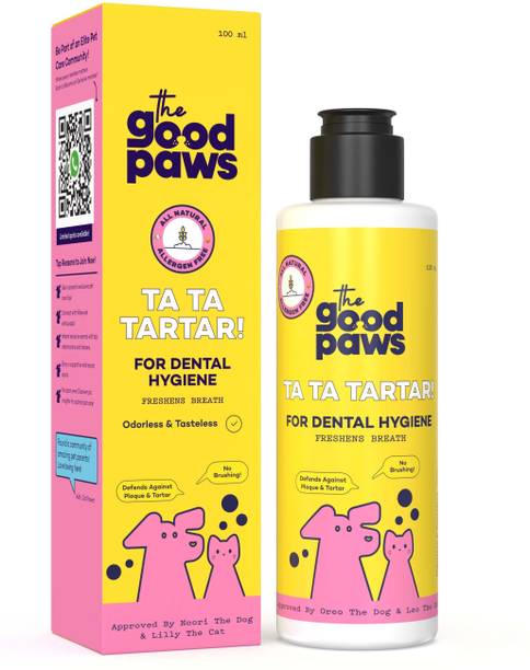 The Good Paws Ta Ta Tartar Dental Hygiene | Controls Plaque & Tartar | Freshens Breath | Pet Mouth Freshner
