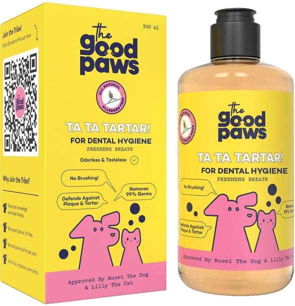 The Good Paws Ta Ta Tartar Dental Hygiene | Controls Plaque & Tartar | Freshens Breath | Pet Mouth Freshner