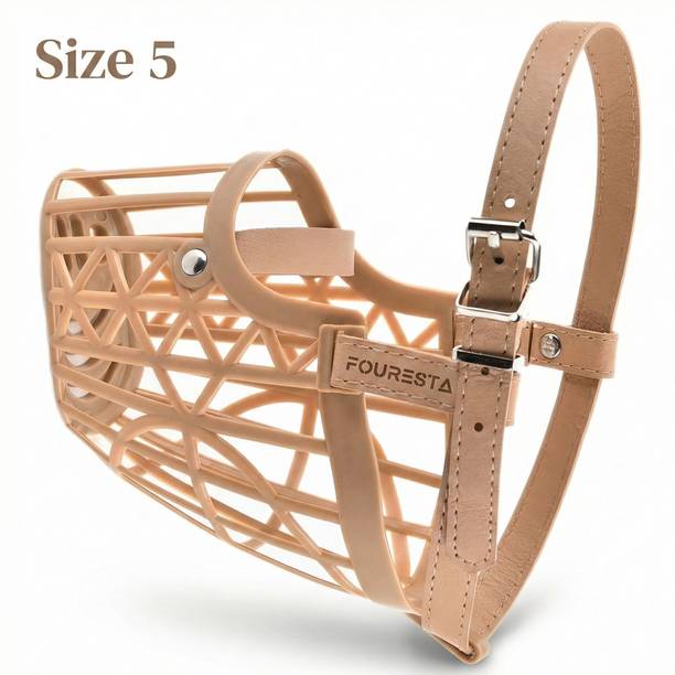 FOURESTA Dog Muzzle Size 5 High quality Dog mouth cover/basket adjustable and sa