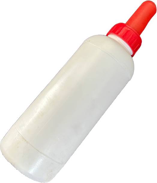 Cj farms and agritech 1L Calf Milk Feeding Bottle with Food Grade Calf Nipples Pet Nursing Kit