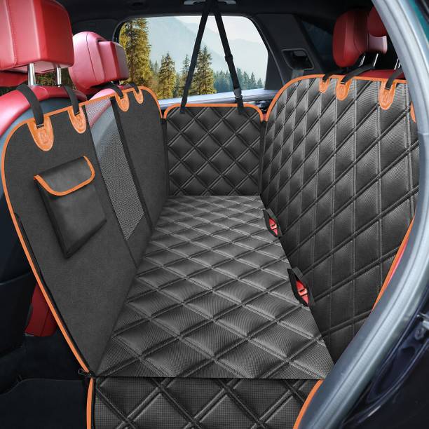 ISHMORA Premium Dog Car Seat Cover for Back Seat, Waterproof Pet Hammock with Side Flaps Hammock Pet Seat Cover