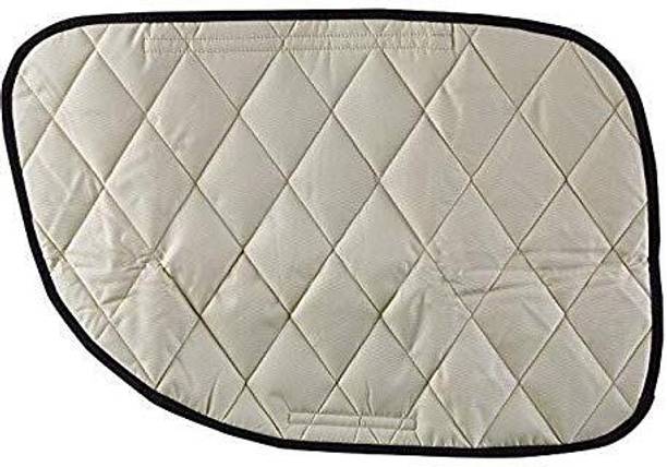 BLESSING PET SUPPLY Dog Car Door Cover Waterproof Scratch Resistant Protector Tan Heavy Duty Quilted Hammock Pet Seat Cover
