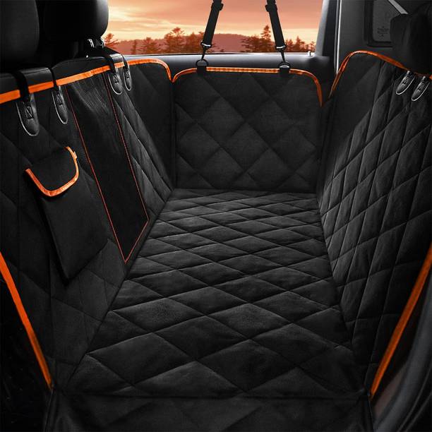 Silavya Dog Car Seat Cover Hammock Waterproof Scratch Resistant Back Seat Protector Hammock Pet Seat Cover