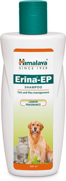 HIMALAYA Erina EP Shampoo | Improves Skin Health & Odor | Controls Ticks & Fleas Flea and Tick Neem and Eucalyptus Dog, Cat Shampoo