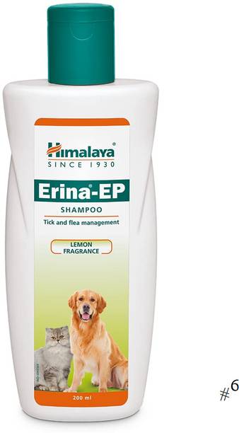 Erina-EP Anti-Tick Pet Shampoo – Controls Fleas and Promotes Healthy Soft Fur Anti-parasitic, Anti-fungal LEMON AND ALOVERA Dog Shampoo