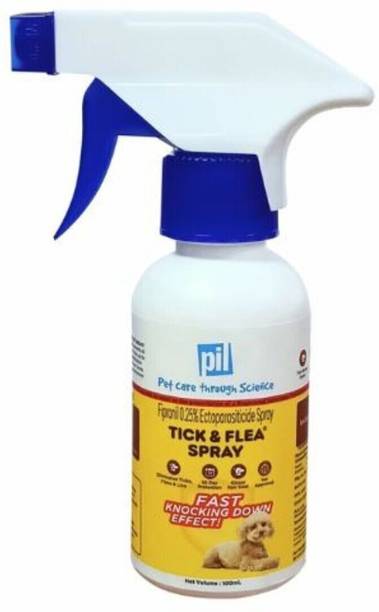 Pil Tick and Flea Spray (Pack Of 1) Flea and Tick Unscented Dog, Cat Shampoo