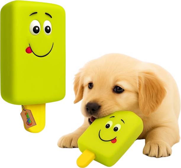 DreamAuro Ice Cream Smiley Squeaky Toy for Dogs Fun C...